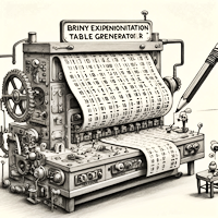 Binary Exponentiation Table Generator