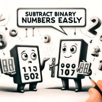 Subtract Binary Numbers Easily. Image was AI generated.