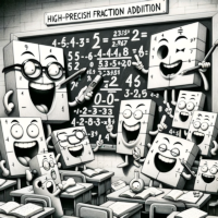 High-Precision Fraction Addition Calculator
